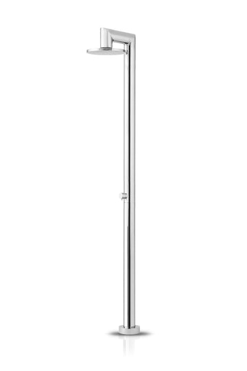 Douche extérieure JEE-O Push Fatline - acier inox brossé - design extérieur moderne