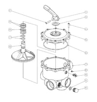 Filtre - Vanne 6-voies latéral 2” - Filtre en polyester laminé